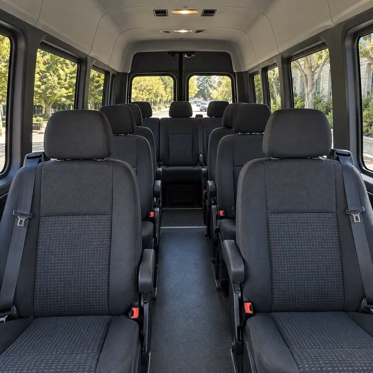 sprinter van with driver interior